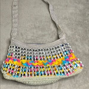 Colorful Crochet Shoulder Bag